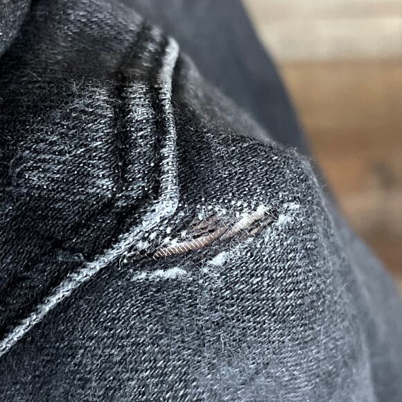 Hudson Barbara High Waist Super Skinny Blue Black Two Tone Jeans Size 25 - Picture 9 of 12